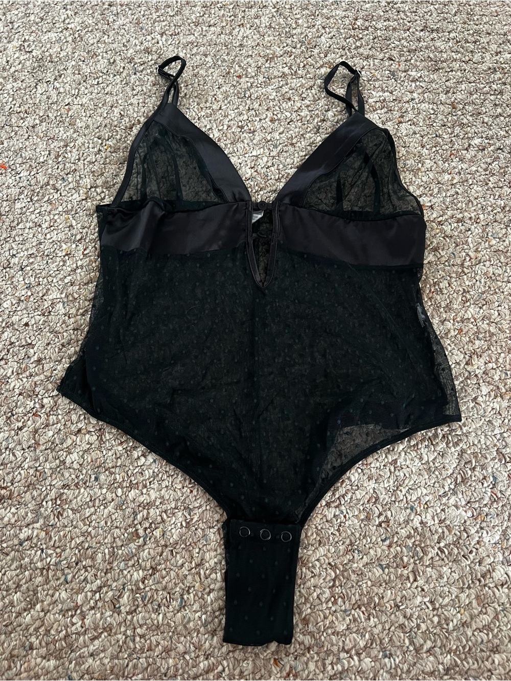 intimissimi Black Sheer Lace Bodysuit